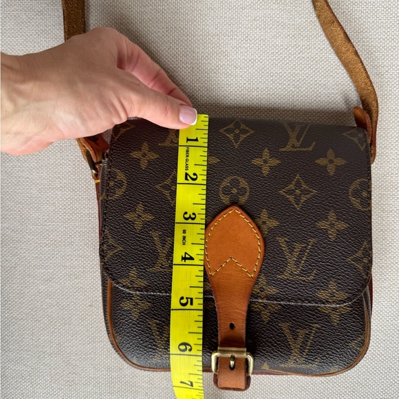 Louis Vuitton Cartouchiere PM Small Vintage Monogram Crossbody Bag Purse - Picture 13 of 15